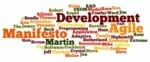 Wordle image created by Victor M. Font Jr. for Agile Manifesto article