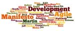 Wordle image created by Victor M. Font Jr. for Agile Manifesto article